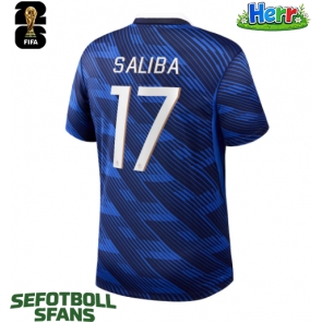 Frankrike William Saliba #17 Hemmatröja VM 2026 Kortärmad